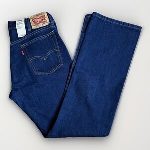 NEW Levis 517 Jeans Mens 33x32 Dark Blue Denim Slim Bootcut Western Cowboy Y2K